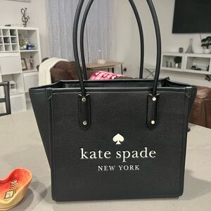 Kate Spade Black Textured Tote